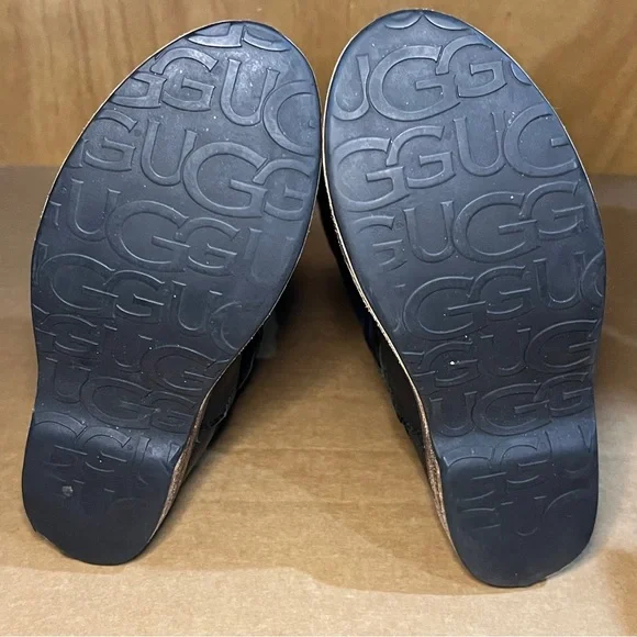 UGG US 6 Knee High Black Suede Side Buckle Tall Riding Boots Australia - Picture 14 of 15